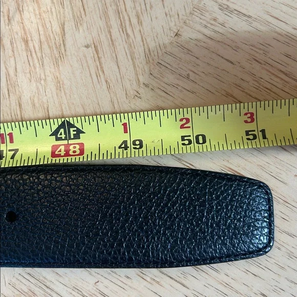 Simonnot Godard Reversible Grained Leather Belt (44) NWOT
